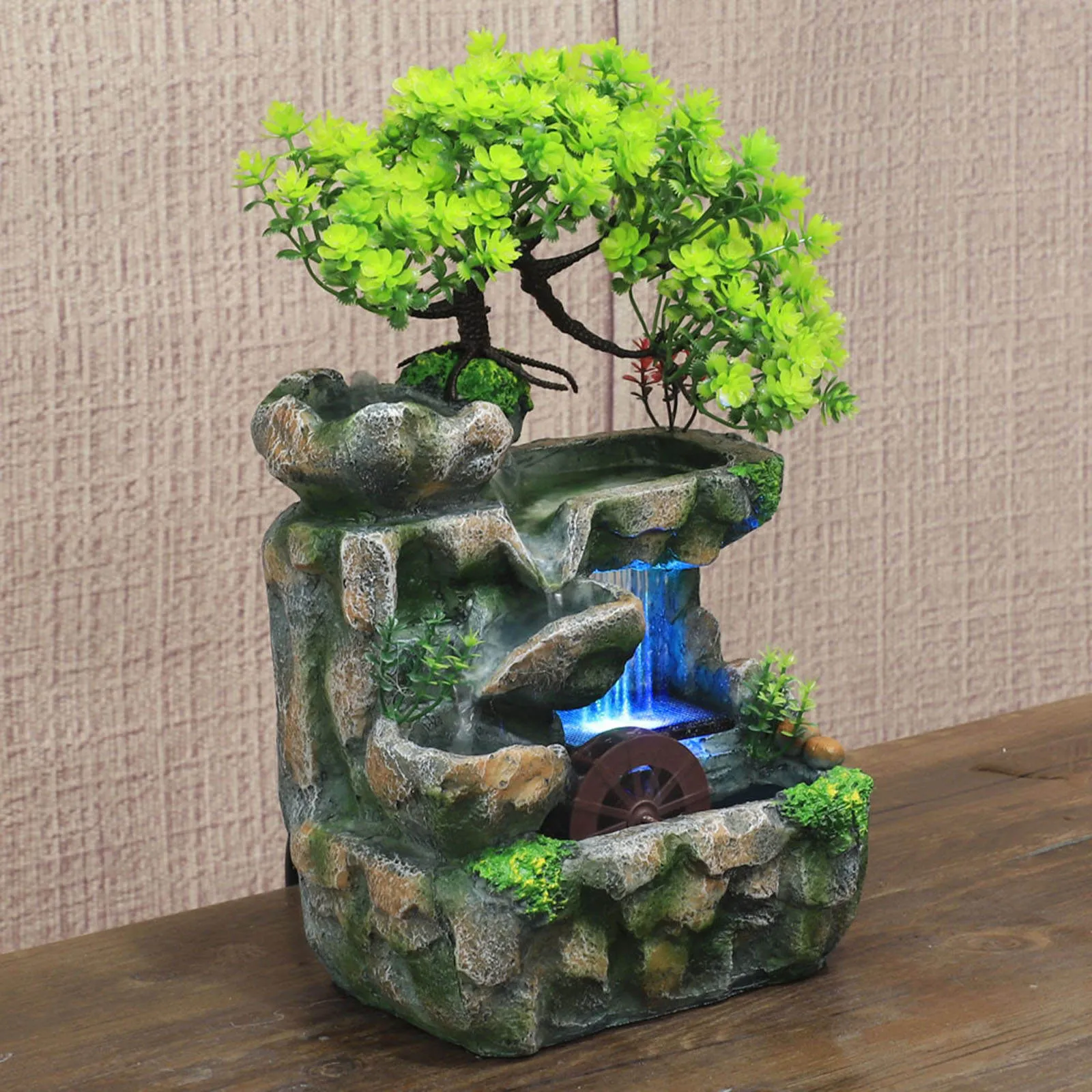 Bonsai Tree Waterfall Set - Zen + Care Kit 