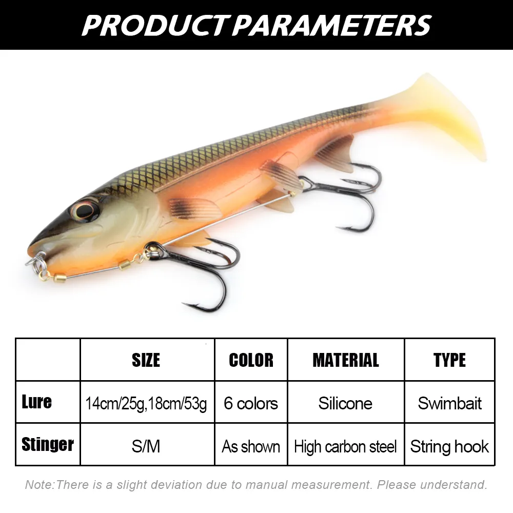 Baits Lures Spinpoler Big Fish Soft Fishing Lure With Stinger Rig Hook Set  14cm18cm Jigging Trolling For Saltwater Sea Fishing Tackle Pesca 230608  From Dao05, $8.71