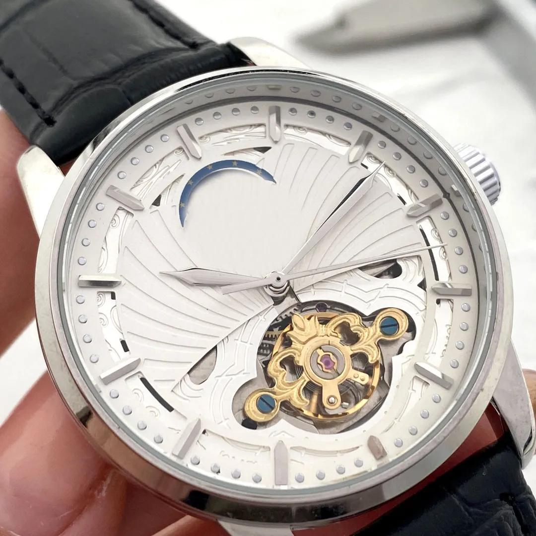 Reloj para hombre Relojes de alta calidad LuxuryFashion Automático Mecánico Acero inoxidable Impermeable 41mm Twatch