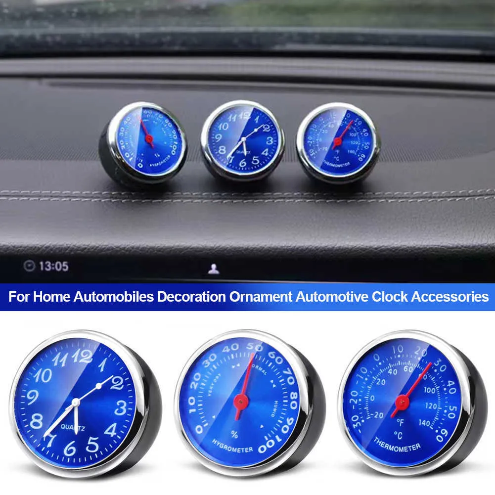 New Car Clock Auto Watch Thermometer Hygrometer Home Automobiles Interior  Decoration Ornament Automotive Clock In Car Accessories From 1,41 €