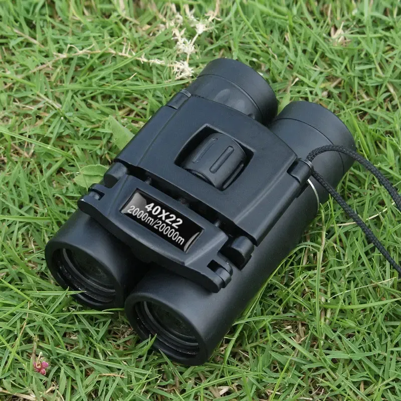 40x22 HD Powerful Binoculars 78740.16inch/ 6561.68ft Long Range Folding Mini Telescope, BAK4 FMC Optics For Hunting Sports Outdoor Camping Travel