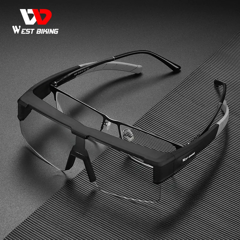 Outdoor-Brillen WEST BIKING Fit Over Myopia-Brille Polarisierte UV400-Brille Fahrrad-Anti-Pochromic-Sonnenbrille zum Fahren Angeln 230608