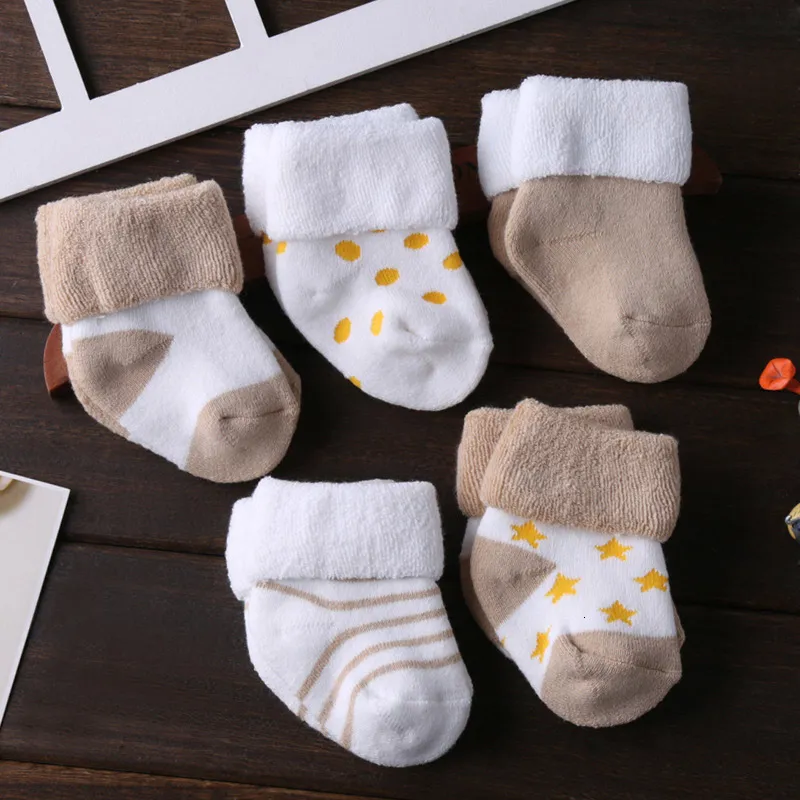 Kids Socks 5PCS/Lot 3-12M born Soft Infant Socks Cotton Baby Girls Boys Socks Pure Baby Accessories 230608