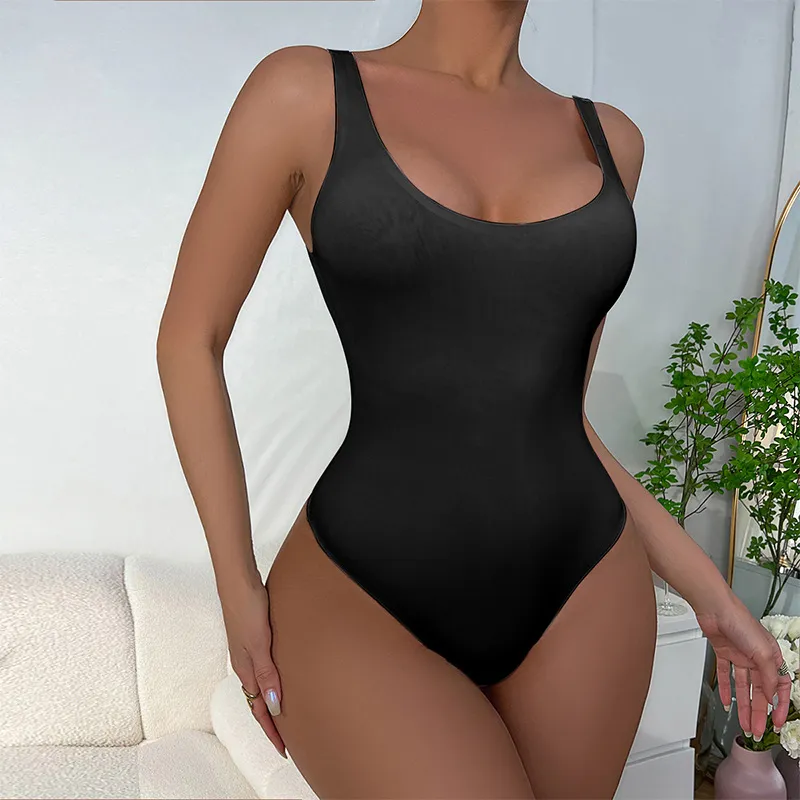 Women's Shape-up Bodysuit: Stretch, Silky, & Solid Color - 350g -  Comfortable Underwear for Workout and Everyday Wear