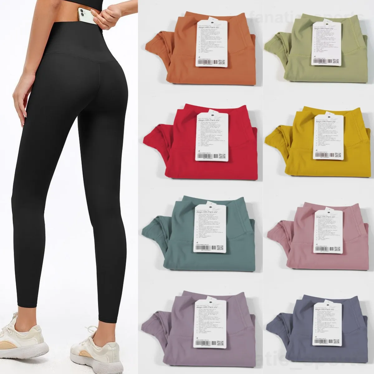 Align Seamless Lady Lululu Yogas Trousers Luluemon Women Joggers Breathable Ankle Length Pants Upturned Buttocks Sports Popular Exercise Legging Train Jogging