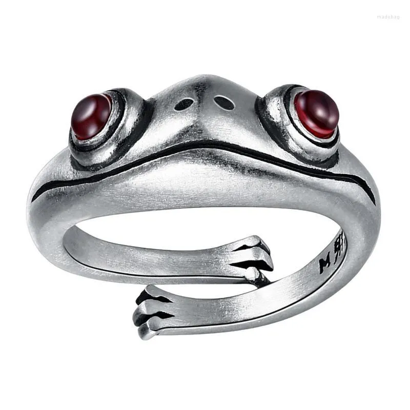 Party Favor Grenouille Anneaux Argent Ouvert Mignon Animal Doigt Réglable Bijoux De Mode Cadeaux Pour Femmes Adolescentes Filles Garçons