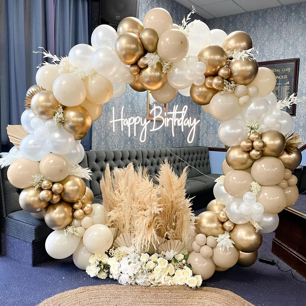 148 PièCes Decoration Anniversaire Arche Ballon Rose Gold