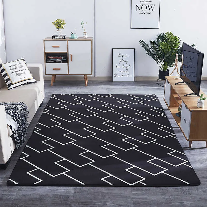Dywan dywany dywany salon sypialnia sypialnia miękka gruba mata podłogowa duża mata pełzania bąk dywanika przeciwpoślizgowa R230607