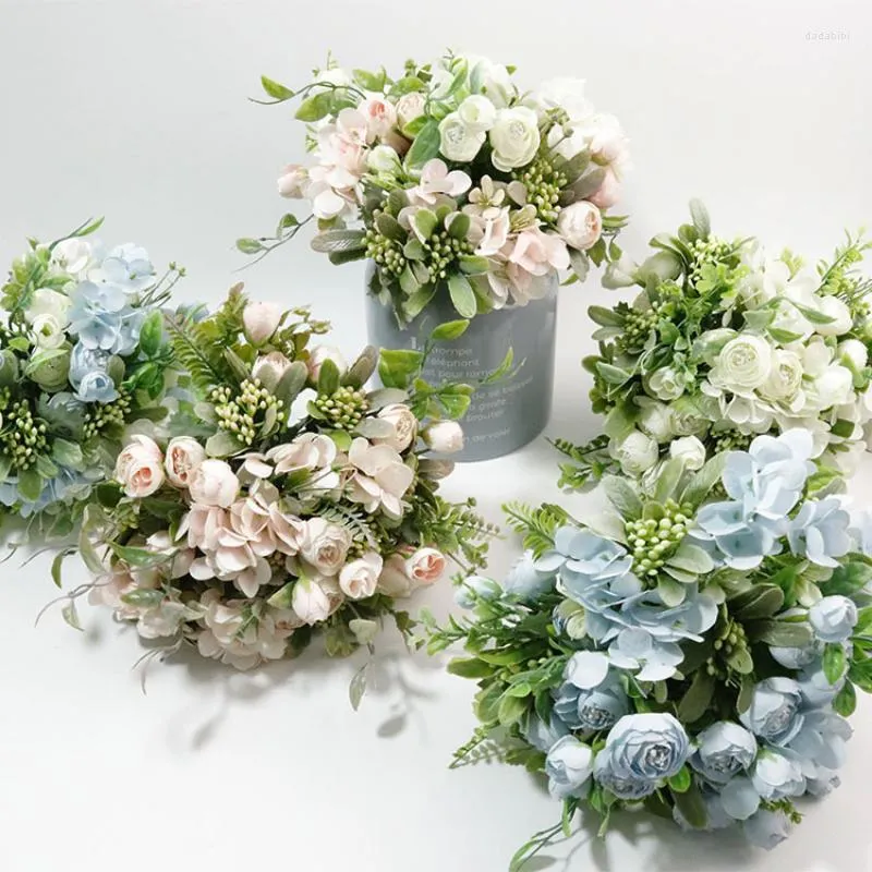 Düğün Çiçekleri Gelin Buket Bridemaid Partisi Artifik Doğal Evlilik Aksesuarları