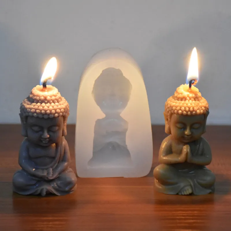 Silikonform 3D Buddha - Wiederverwendbare Gießform Für Kerzen, Seife & Gips, Lebensmittelecht
