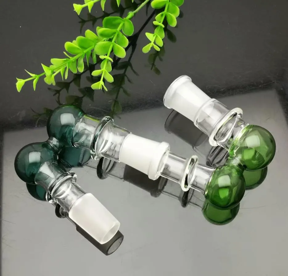 Fabrication de pipes en verre Narguilé soufflé à la bouche Adaptateur en verre champignon coloré