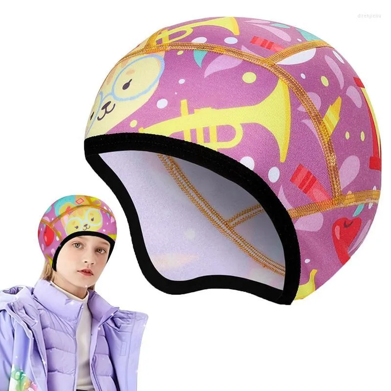 Cappellini da ciclismo Caschi Fodera per bambini Cooling Skull Sweat Wicking Beanie Head Wrap Bicycle