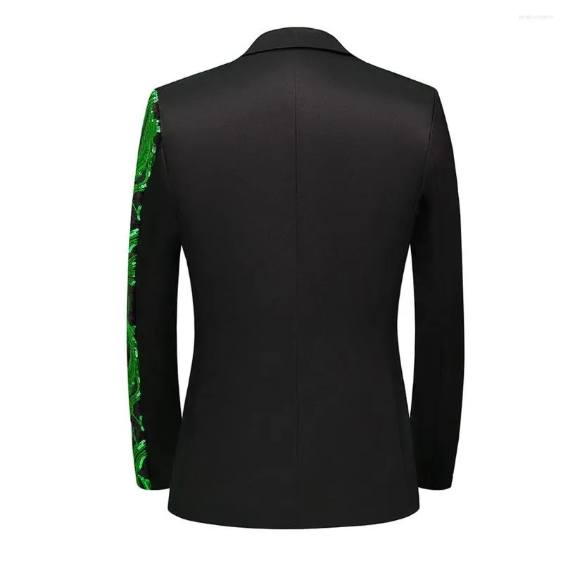 Giacca Uomo Con Paillettes Elegante – Blazer Nero Per Feste E Matrimoni