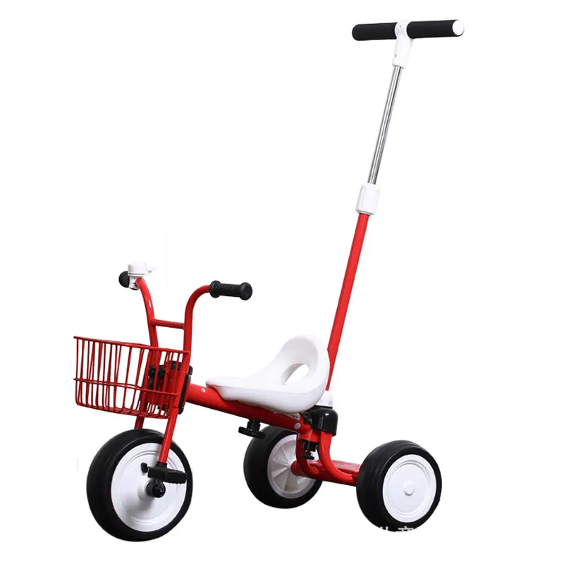 2023 New Children's Tricycle Bicycle Baby Trolley Tool-free Installation Quick-release Simple Stroller Outdoor Travel Scooter