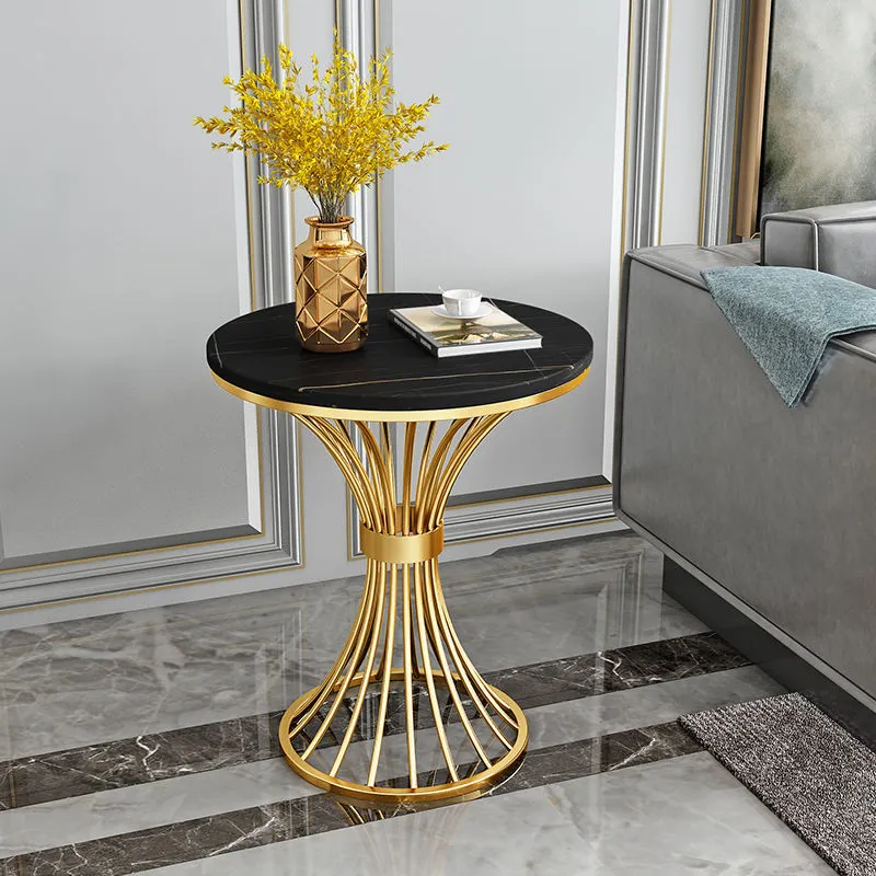 Fashion Nordic Styles Living Room Furniture Round Table Metal Cylinder Coffee Desk For Home Balcony Restaurant Decor