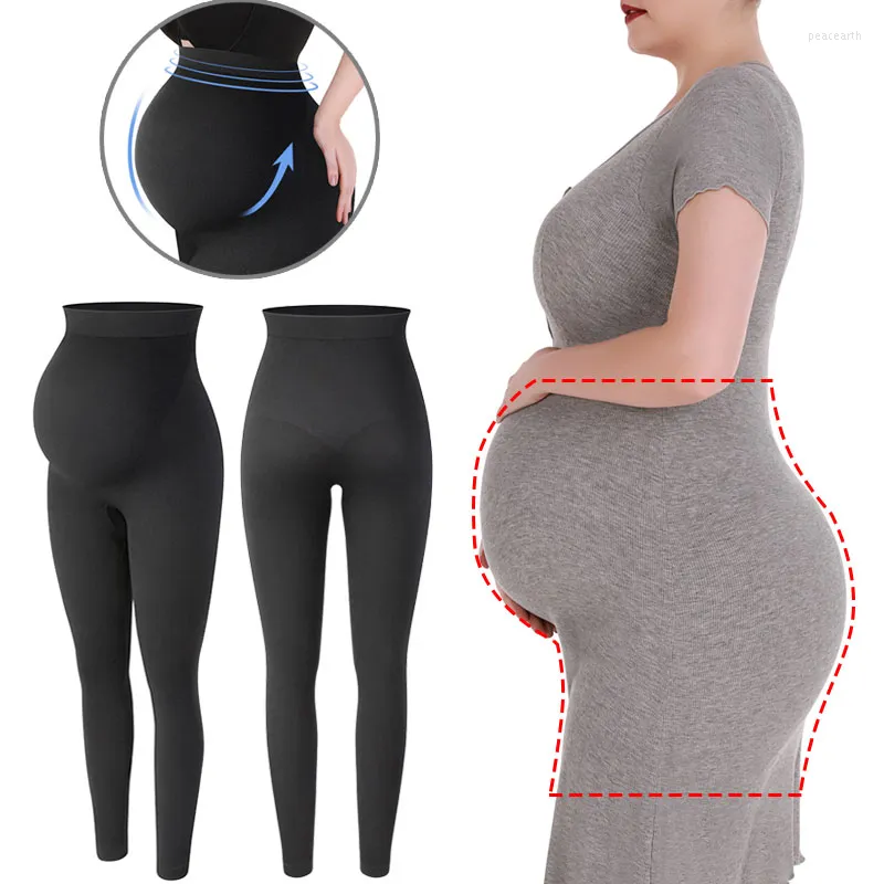 Leggings femme maternité femmes enceintes façonnage pantalon Leggins taille haute sur le ventre pantalon grossesse entraînement actif Yoga collants