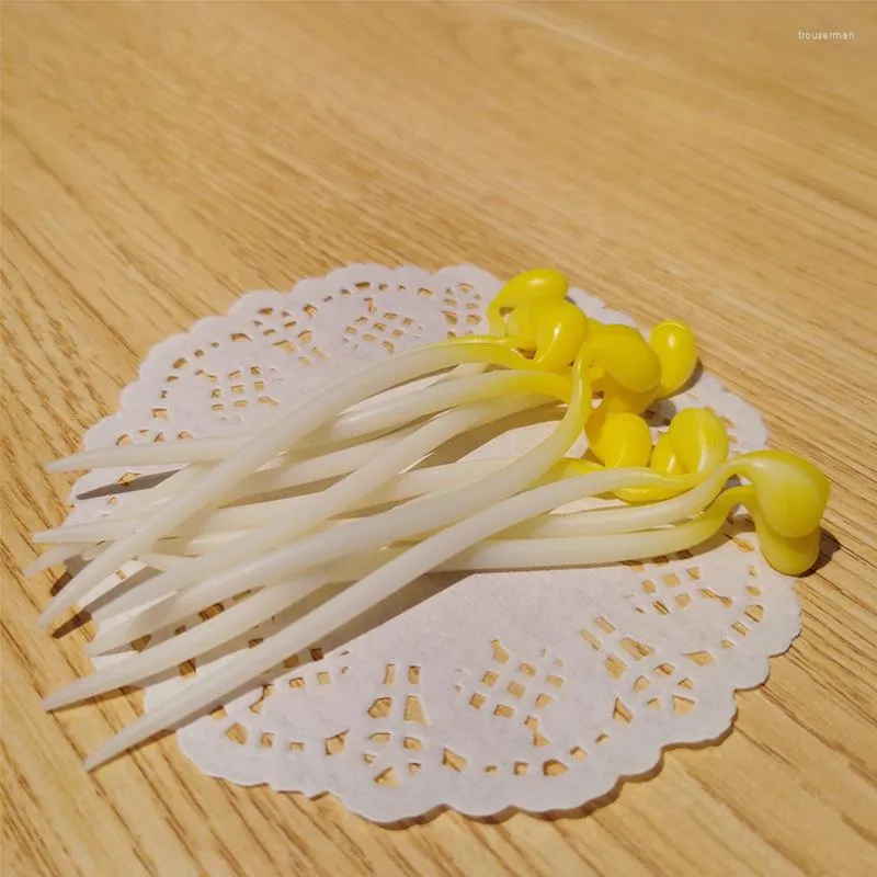 Quirky Bean Sprout Brooch Simulation Food Design For Students