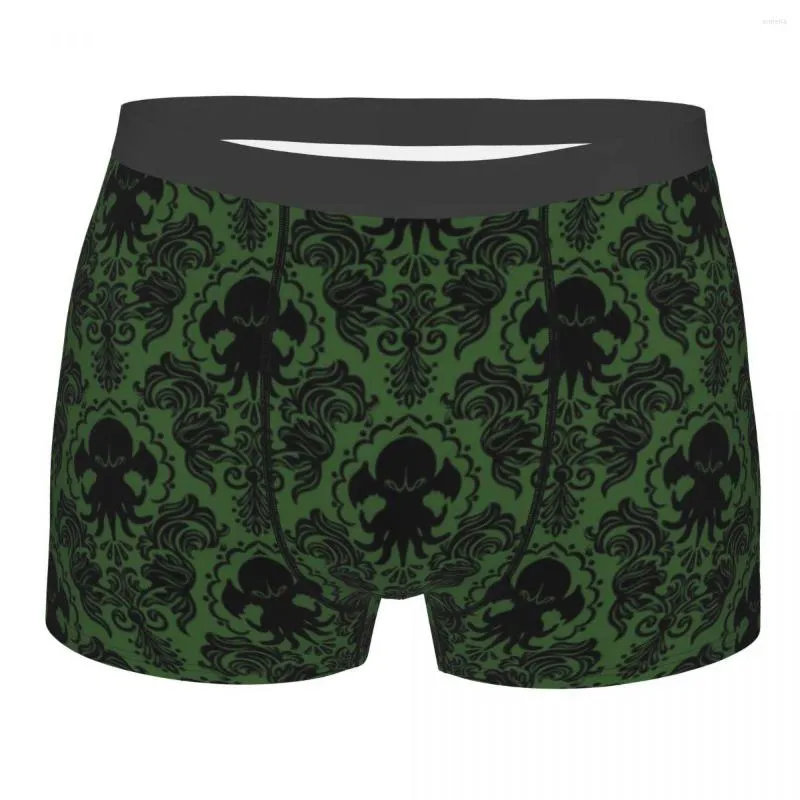 Underpants Cthulhu Great Old Ones Damask Underwear Men Sexy Print Custom Lovecraft Mythos Monster Boxer Shorts Panties