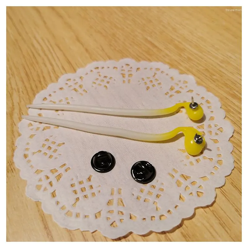 Quirky Bean Sprout Brooch Simulation Food Design For Students