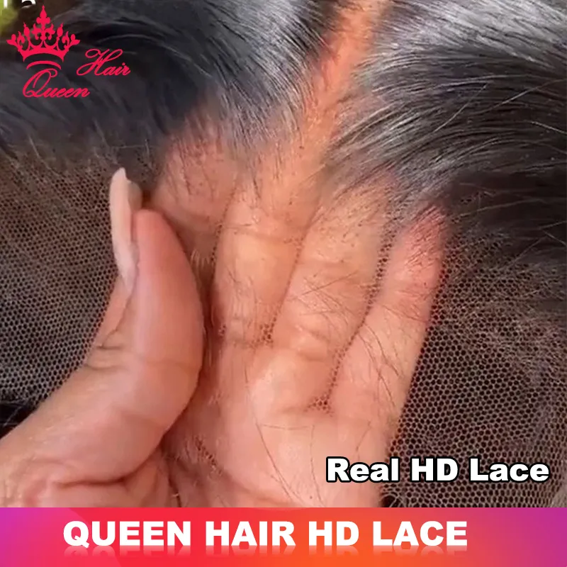 HD HD Frontal 13x6 13x4 غير قابلة للاكتشاف الإغلاق الدانتيل غير مرئي 4x4 5x5 6x6 7x7 Virgin Raw Hush Hair Straight Haw True HD Queen Hair Products