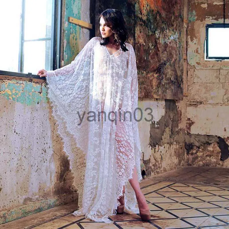 lace backless beach wedding dress Custom Made Long Boho A-Line Wedding Dress – Sexy Backless Beach Bridal Gown Ivory / Custom Size / 50cm
