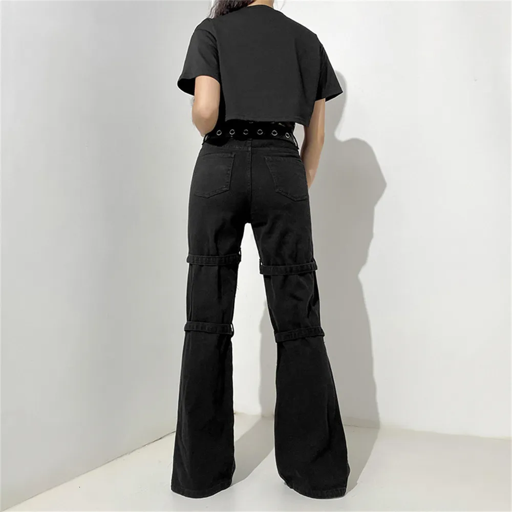 パンツ Radiant Belt cargo black denim Radiant Belt cargo black denim