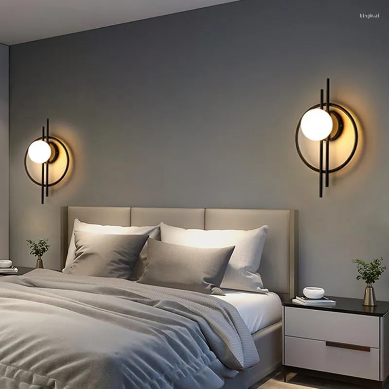 مصباح الجدار مصابيح كرة نوردية LED مصابيح غرفة المعيشة غرفة نوم الممر
