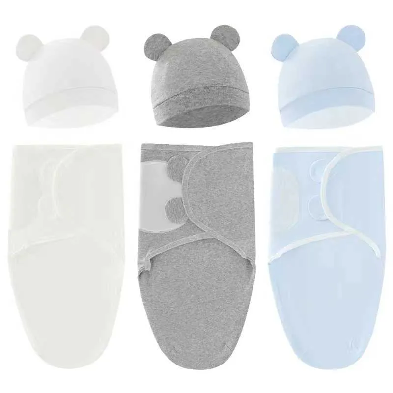 Saco de fraldas para recém-nascido Conjunto de cobertor de coco Cobertor de bebê Cobertor de bebê envoltório para crianças Cobertor de cachecol