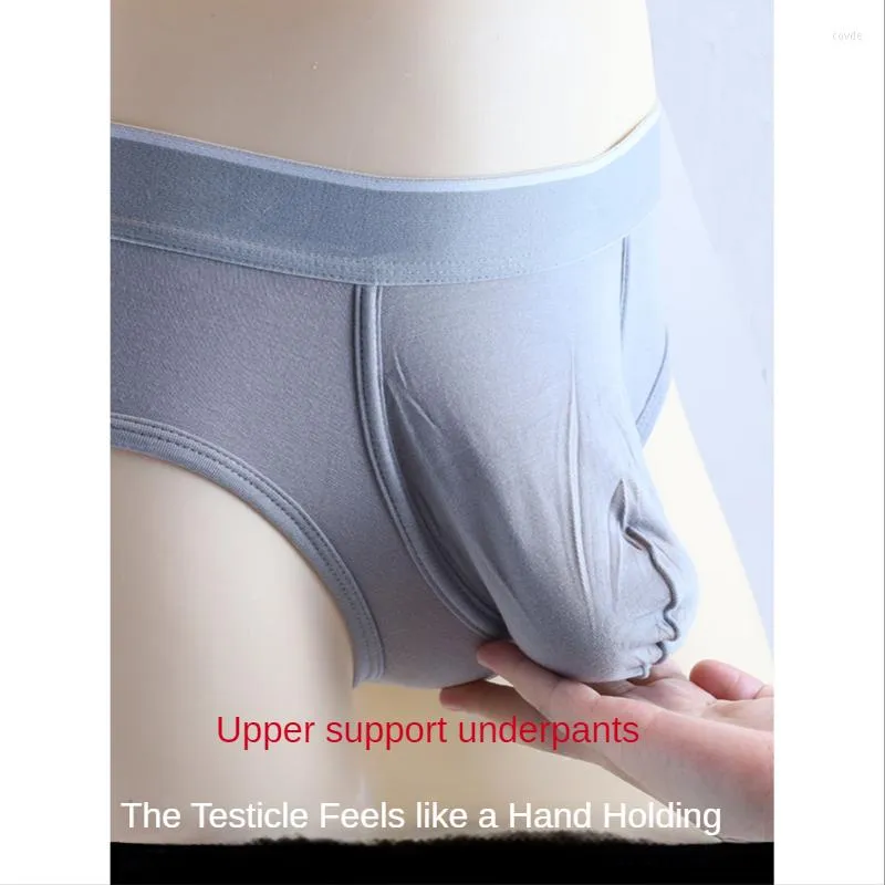 Underbyxor Big Penis Testicle Bag Separated Boxershorts andningsbara män underkläder manliga underkläder sexiga boxare mjuka män trosor sex homme