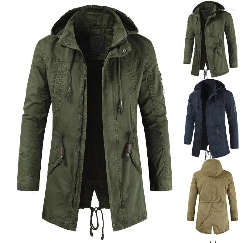 Herenjassen Drop Mannen Man Trench Breasted Bovenkleding Casual Top Coat Militaire Windjack Mode Winddichte Kleding