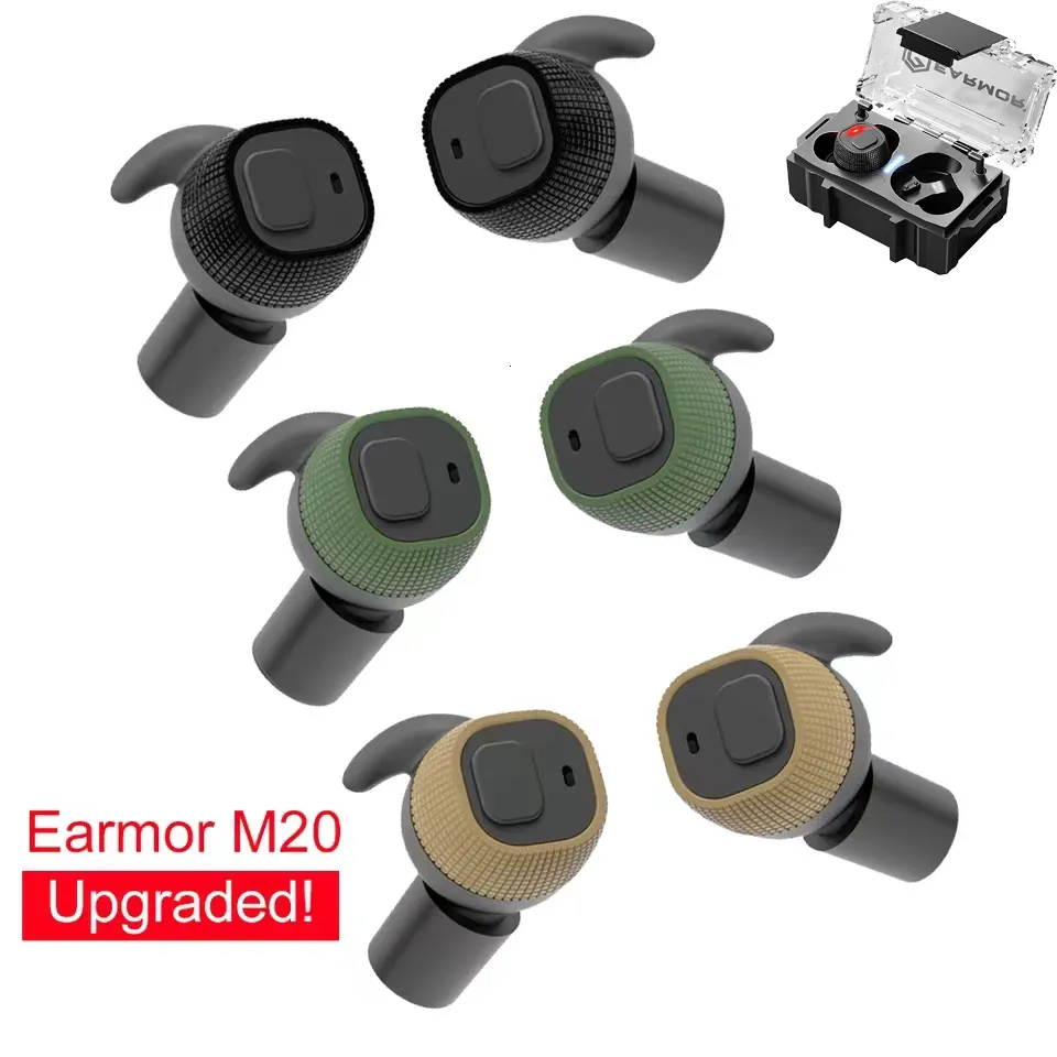 Earmone tactique Earmor M20 MOD3 Casque tactique tactique Anti-bruit Plugs de bruit pour la protection auditive de la prise de vue 230608