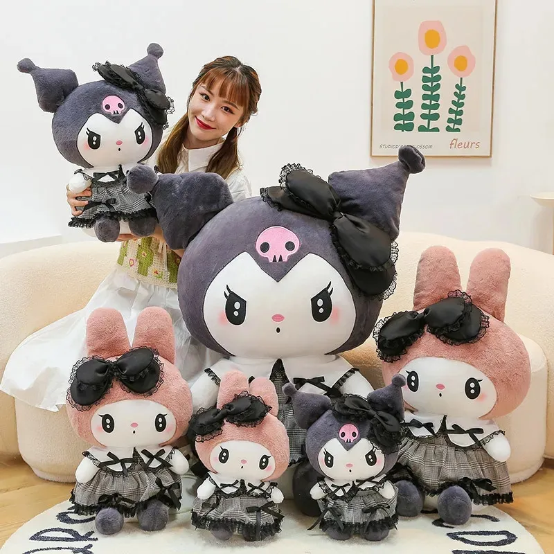 Kuromi Poupée en Peluche Dessin Animé Peluche Jouet Animal Poupées