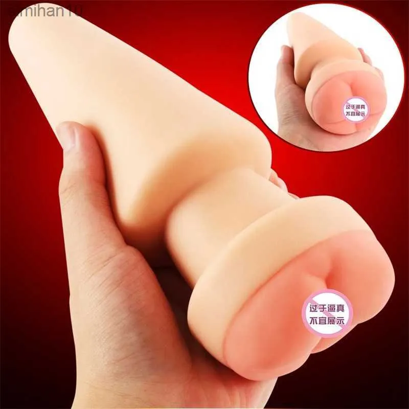 Brinquedos anais unissex Big Butt Plug Dildo de silicone Brinquedos para adultos Masturbação Buceta Bumbum Big Butt Plug Lésbica L230518