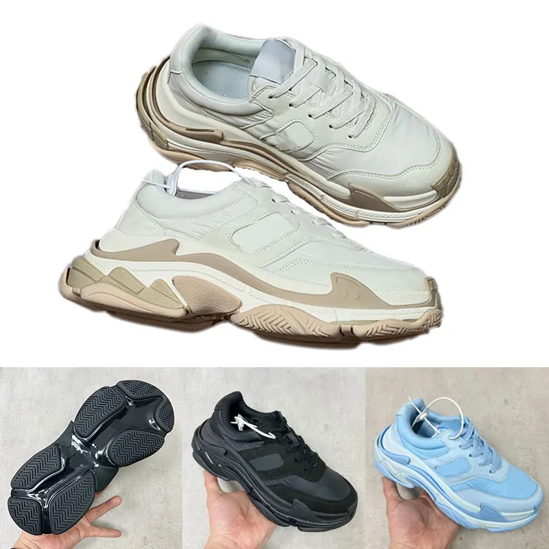 Sıradan 23SS Kadınlar Yeni Sezon Erkek Marka Tasarımcı Ayakkabı Popüler Klasikler Vintage Bahar Sonbahar Platformu Üst düzey Üst Seviye Kadın Babalar Kutu ile
