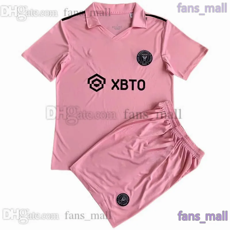 2023 2024 Inter Miami Futebol Jerseys CF Messis Martinez Higuain MLS 23 24  Mulheres Homens Crianças Kit Camisas de Futebol Jogador Fãs Versão Uniforme