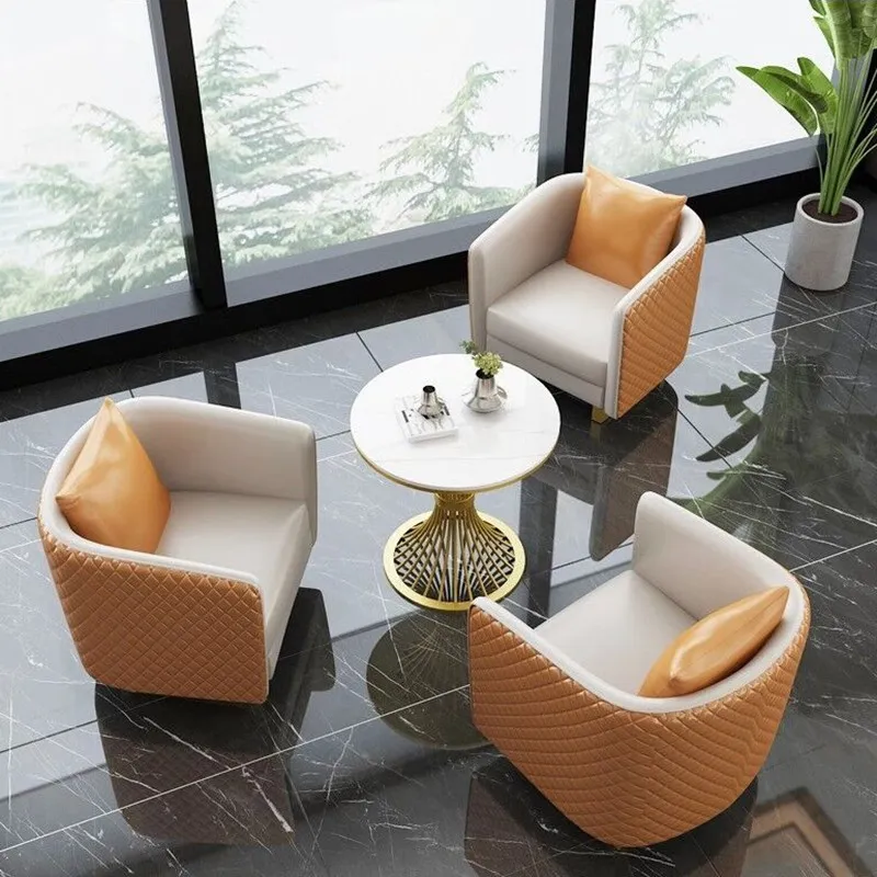 Fashion Nordic Styles Living Room Furniture Round Table Metal Cylinder Coffee Desk For Home Balcony Restaurant Decor