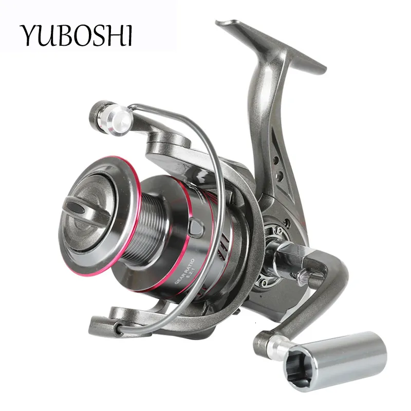 Baitcasting Bucels Yuboshi Brand Yo1000-12000 Спинническая катушка 5.2 1 5-12 кг максимальная перетаскивание металлической катушки металлическая ручка прядило