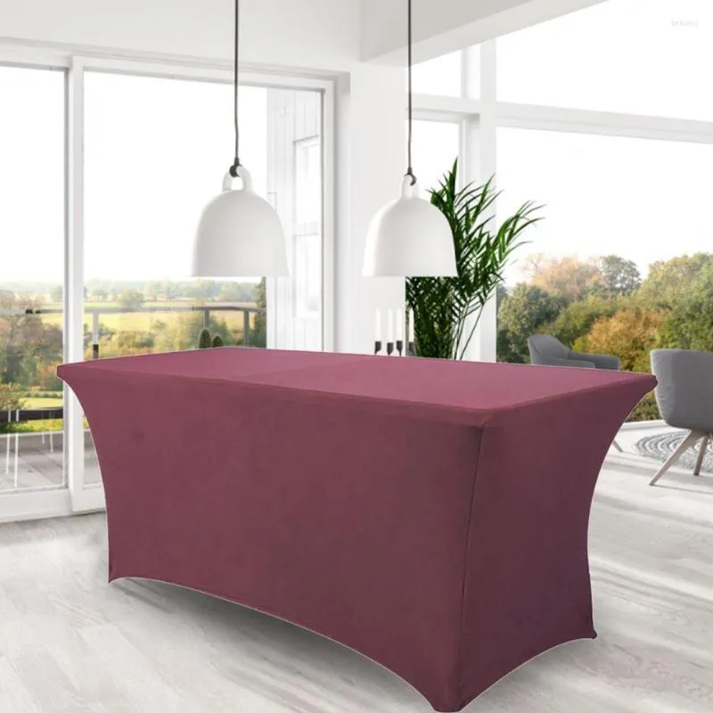 Table Cloth Unique Elastic Tablecloth Colorfast Breathable Protective Cocktail Party Cover