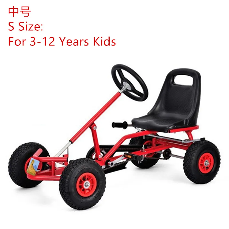 JayCreer 4 Wheel Go Kart Pedal Fun Ride On Toy For Kids, Ideal For