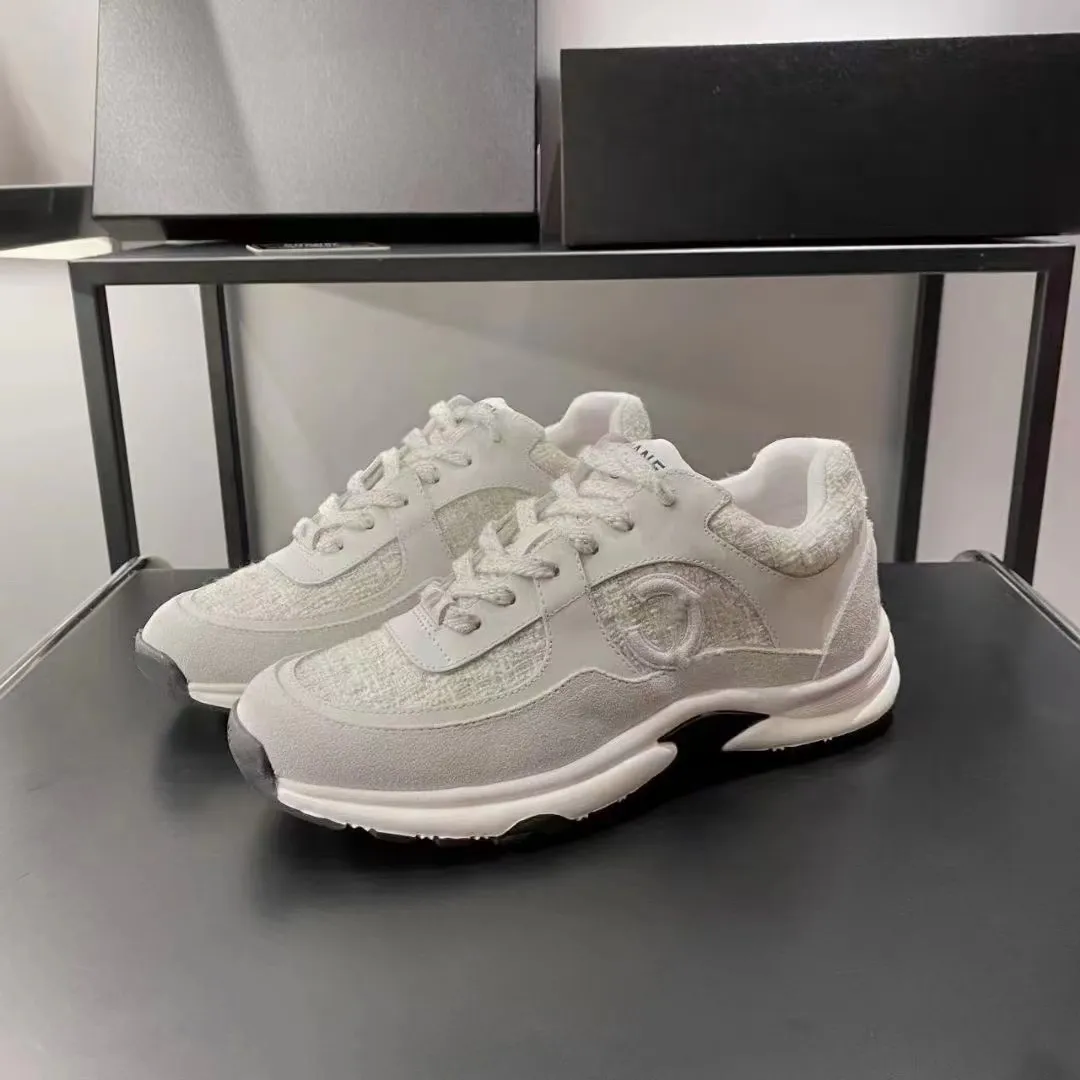 Designer di lusso 2023 Scarpe da corsa Channel Sneakers Donna Scarpe sportive stringate Scarpe da ginnastica casual Sneaker classica Donna Ccity