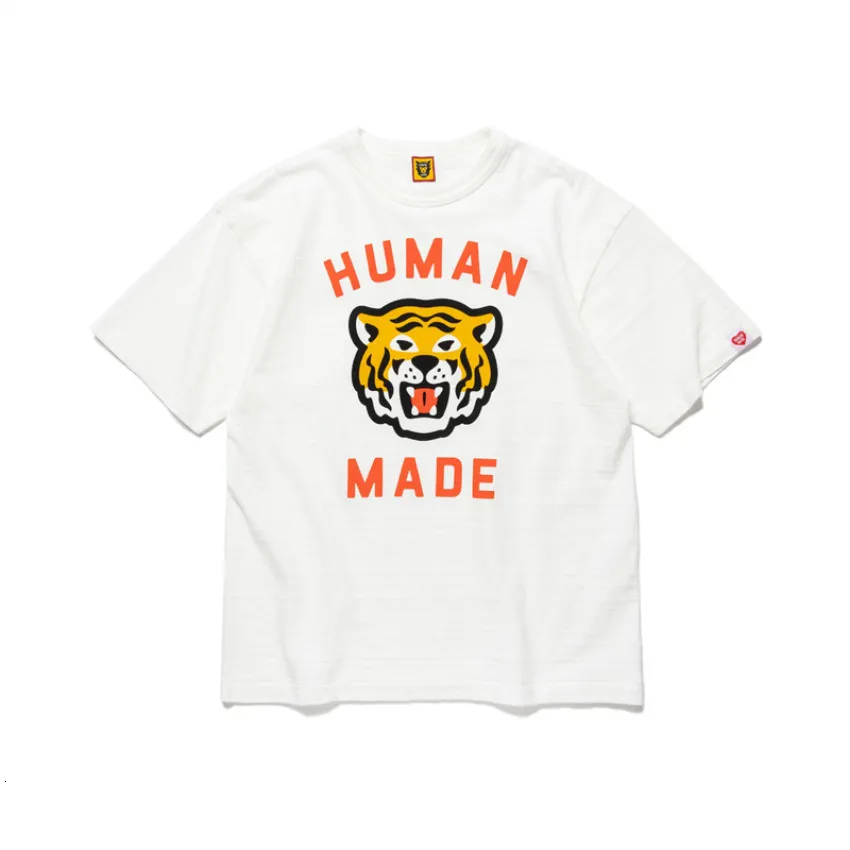T-shirts pour hommes Summer Tiger Head Print HUMAN MADE T-shirt Hommes Femmes Qualité HUMAN MADE T-shirt Top Tees Graphic Anime Clothes 230608