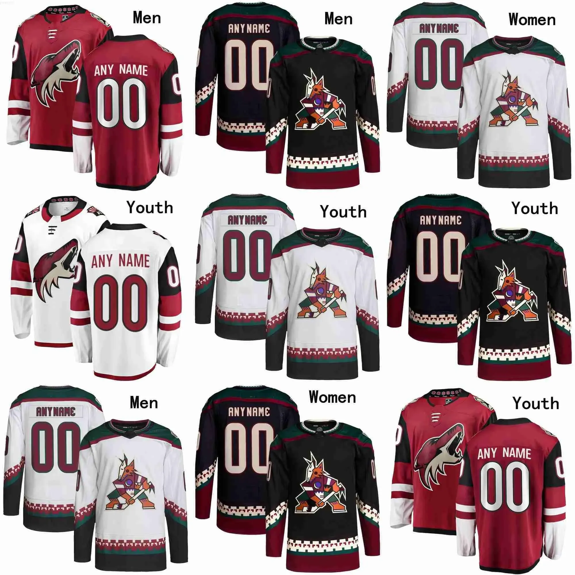 Phoenixcoyoteshockey Coyotes Maglie 9 Clayton Keller 8 Schmaltz 3 Josh Brown 12 Connor Key 77 Victor Soderstrom 2 Patrik Nemeth 70 Karel Vejmelka