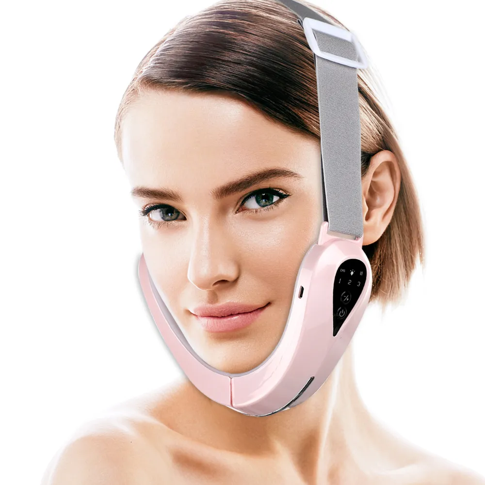 Face Care Devices Microcurrent Vshape Massager Lifting Tighten Reduce Double Chin Masseter Slimming Vibration Device Fast Ship 230608