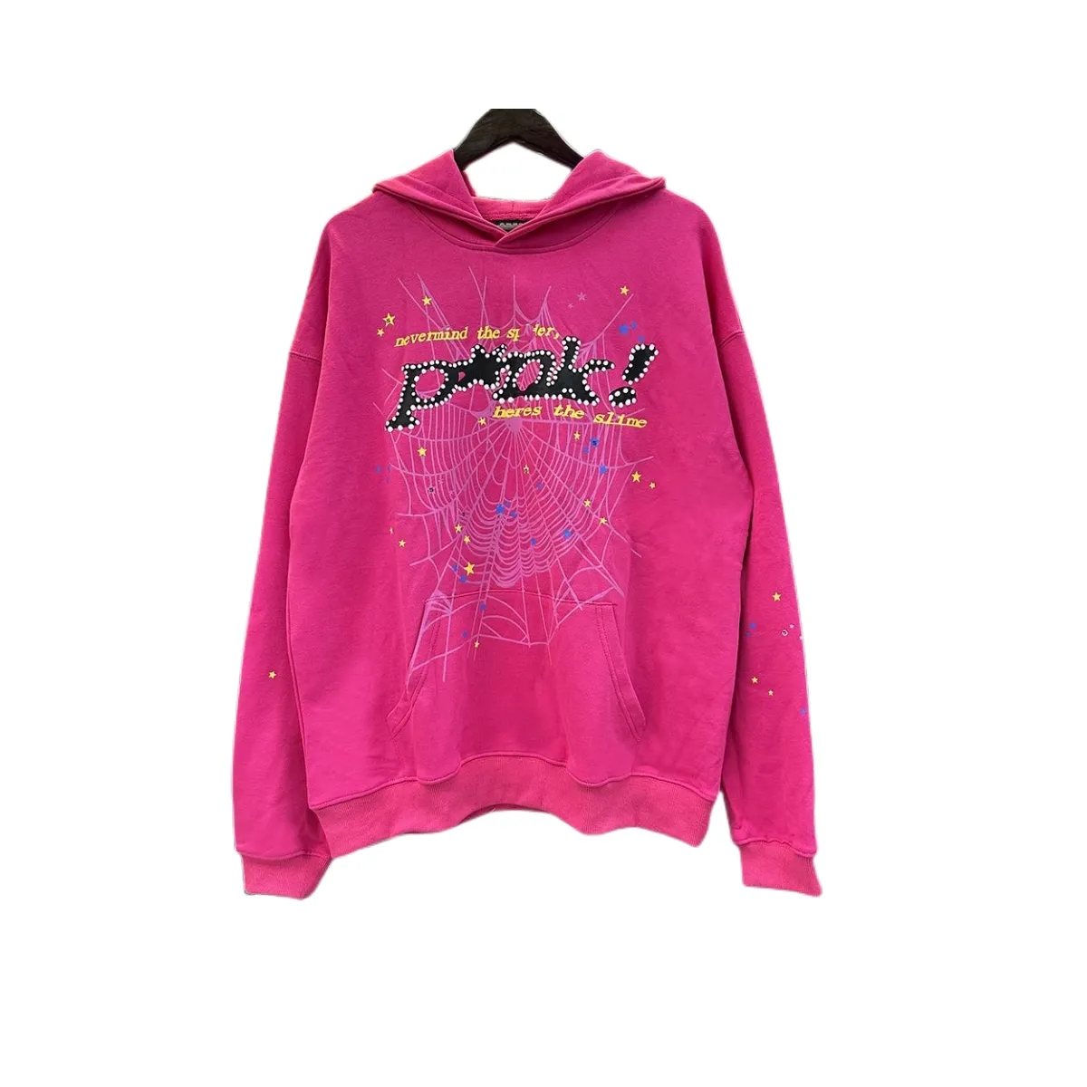 Diseñador de moda Sudaderas con capucha Pantalones Chándal Spi5er Sudadera con capucha Hip Pop 555 Trendy Streetwear Hombres Mujeres Parejas Kanyes Sweatershirt N03k