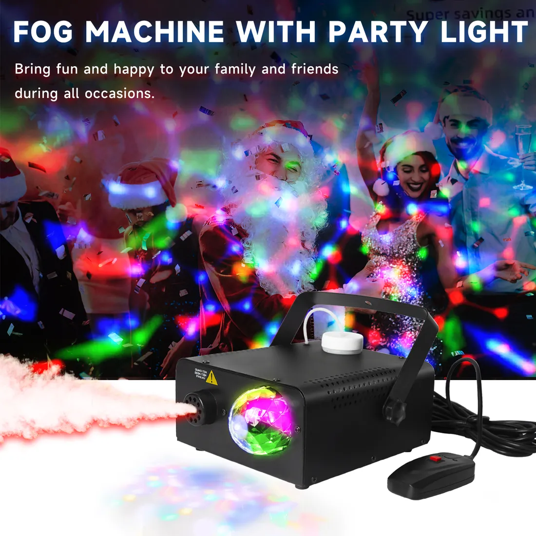 Mini máquina de humo LED RGB de 500W, máquina de niebla para fiestas de DJ  y discotecas