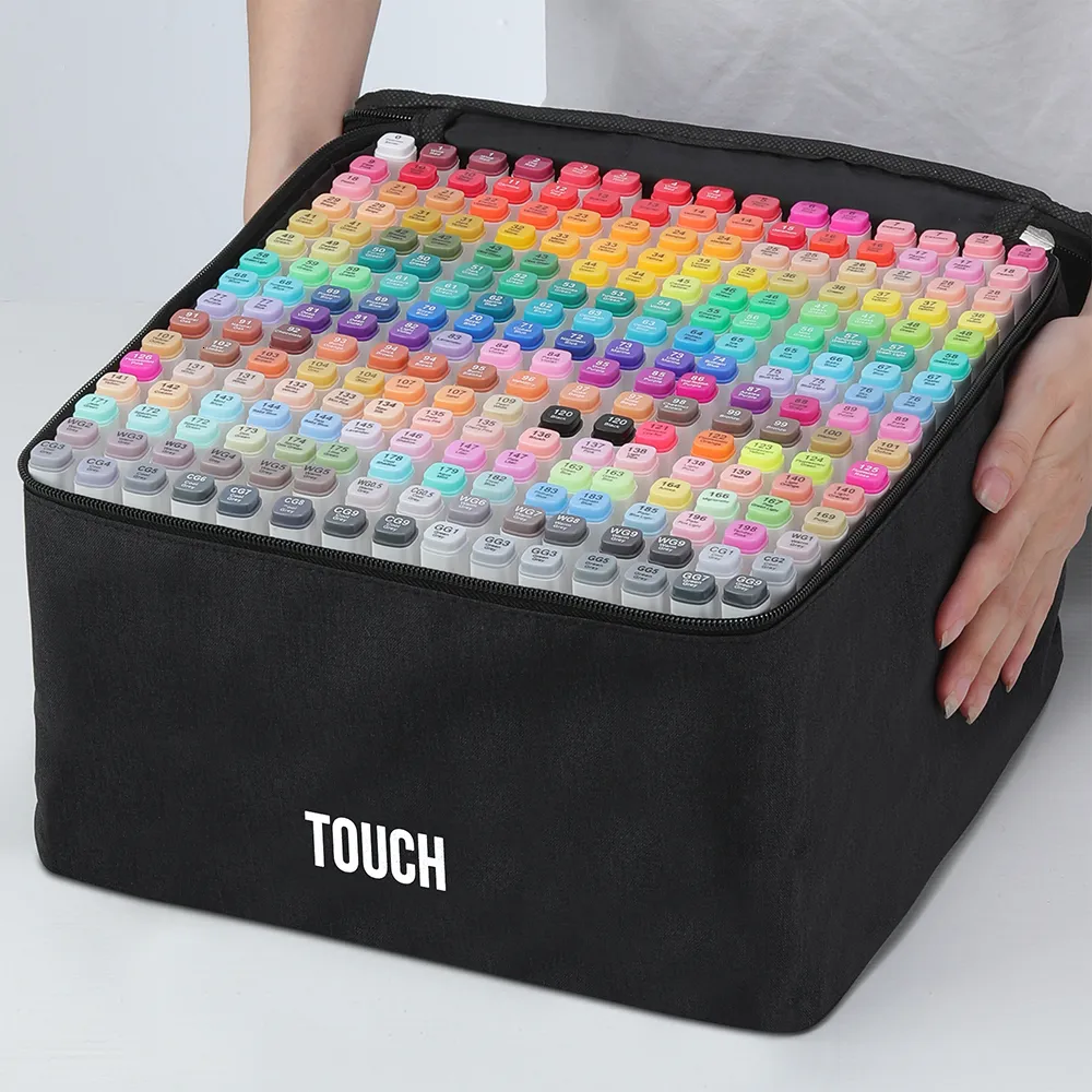 DHgate.com:Vibrant Dual-Tip Art Markers Set: 230608, Alcohol