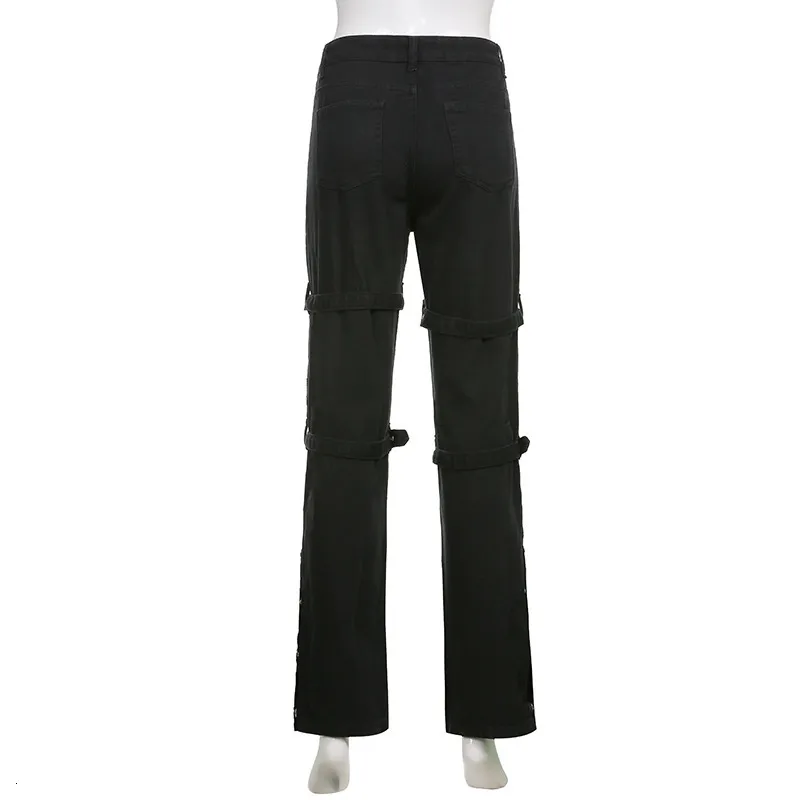 DHgate.com:Womens Gothic Emo Alt Cargo Techwear Hippie Baggy