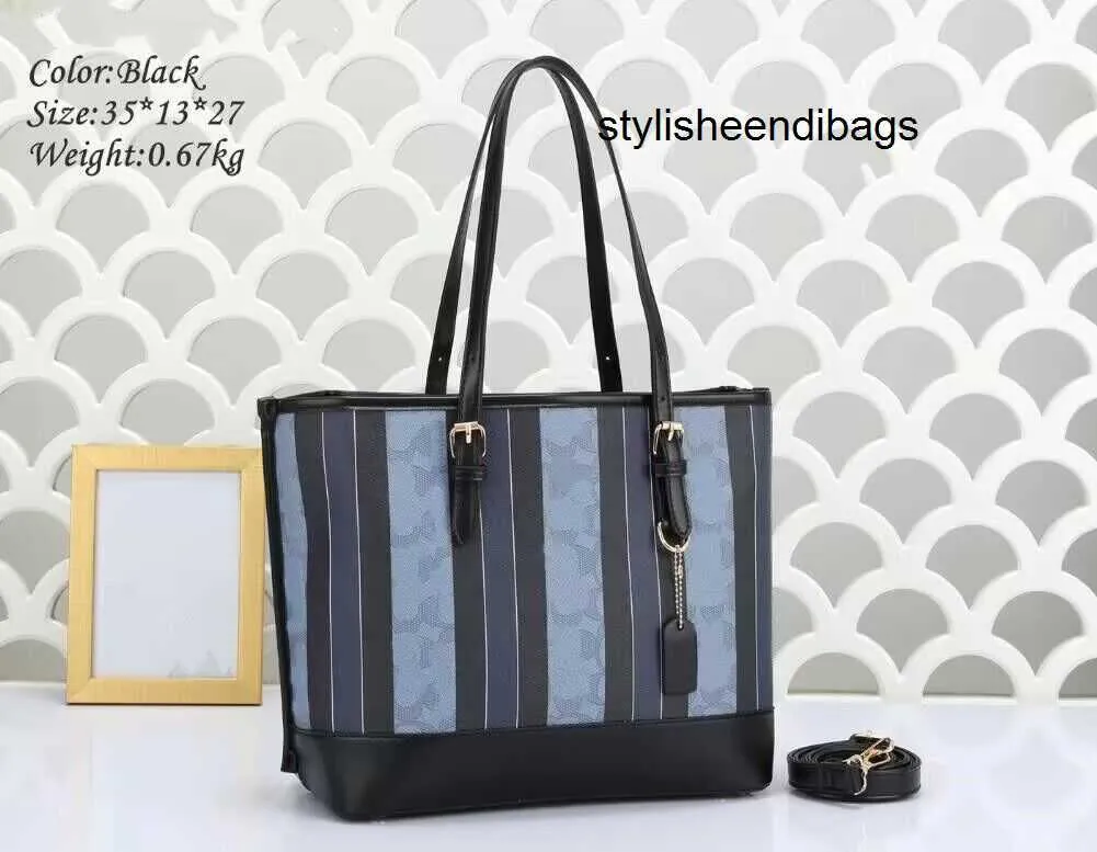 stylisheendibags Denim Epi Leather Designer Donna Borse a tracolla Lock Flap Chain Handbags Twists Donna Borsa a tracolla Lady Tote Borsa nera di medie dimensioni