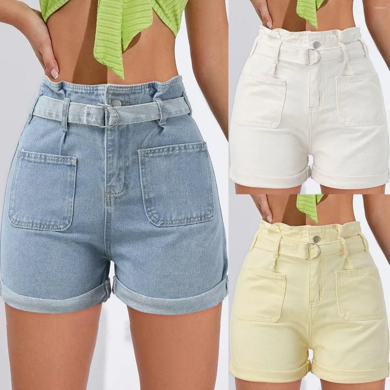 Shorts femme été fleur bourgeon Denim VTT femmes manches courtes chemises boutonnées pour graduel