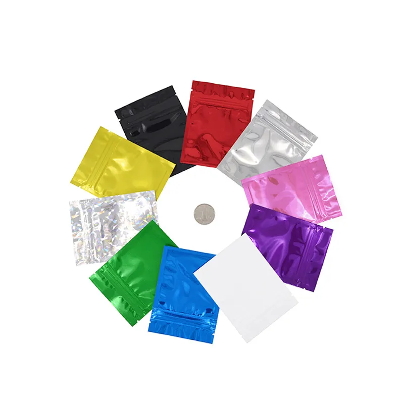 الأسلوب الزاهي متعدد الألوان متعددة الألوان قابلة للاستيعاب ziplock mylar كيس تخزين الطعام الألومنيوم رقائق البلاستيك حزمة الرائحة